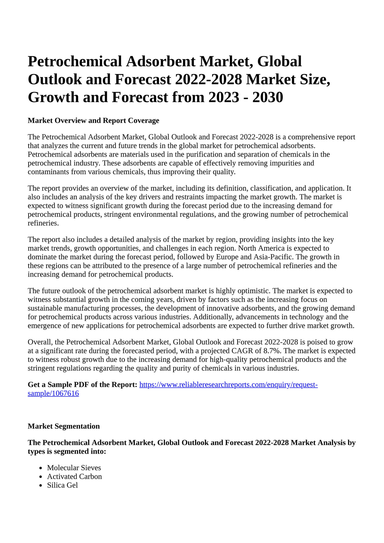2023-2030 Activated Carbon Market: Future Growth and Trends Analysis
