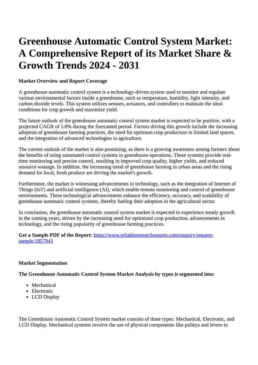 greenhouse temperatures