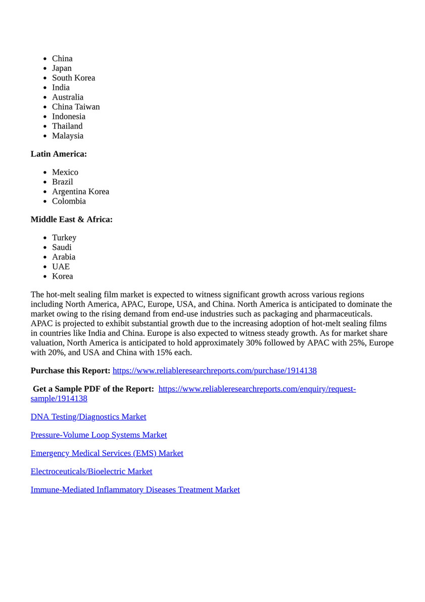 Reportprime - Hot-Melt Sealing Film Market: Challenges, Opportunities, and  Growth Drivers and Major Market Players forecasted for period from 2024 -  2031 - Page 4