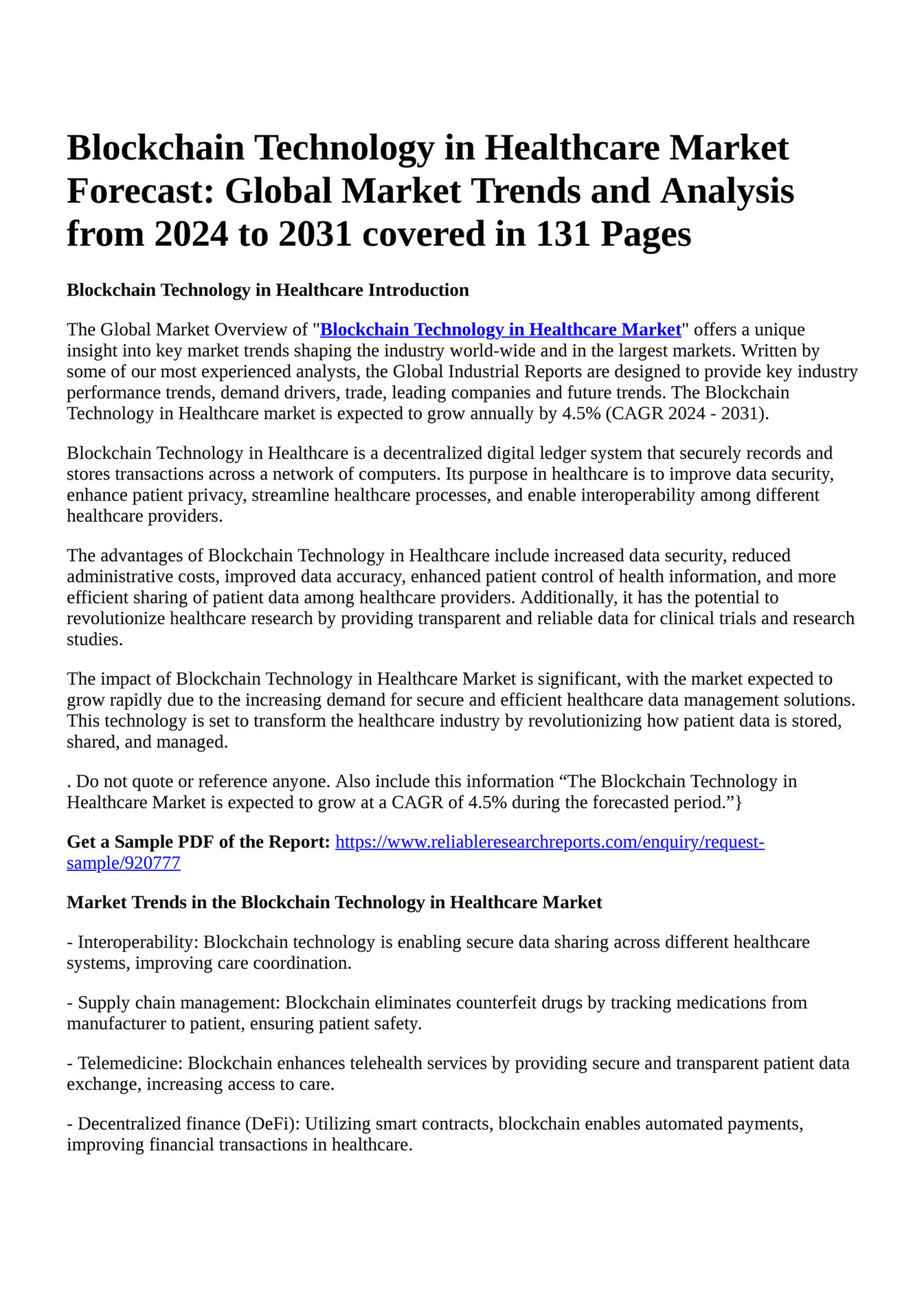 Articles On Technology In Healthcare