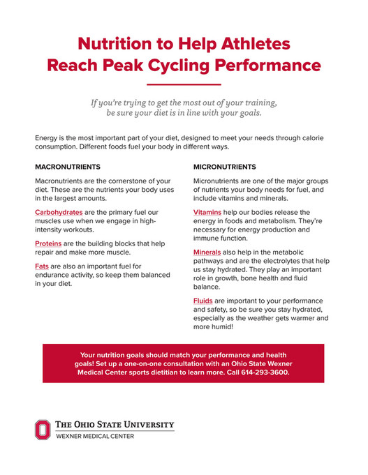 Pelotonia - Nutrition Tips for Cyclists - Page 2-3
