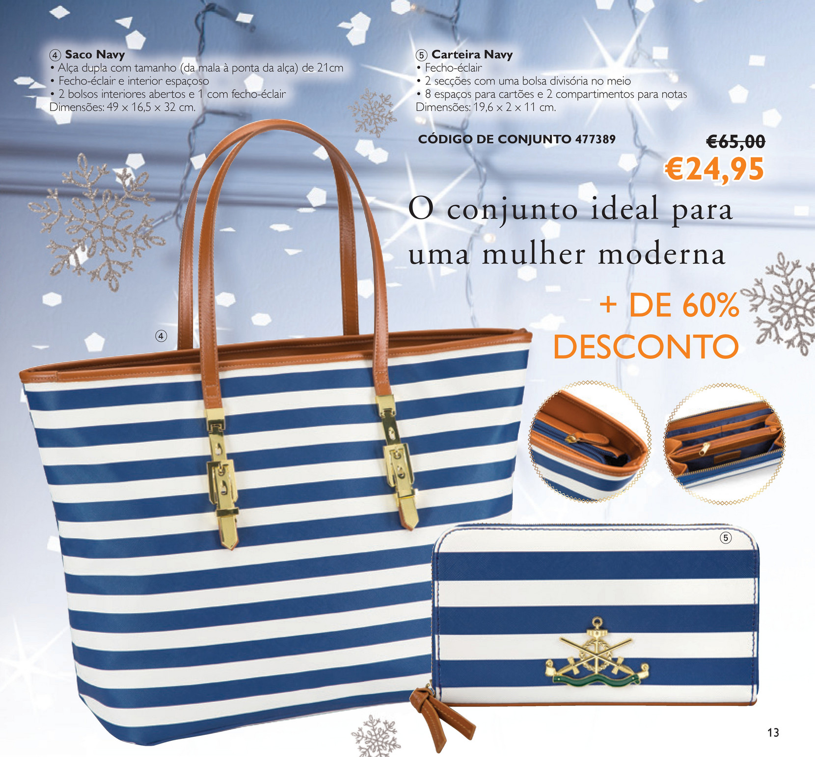 oriflame blue bolsa