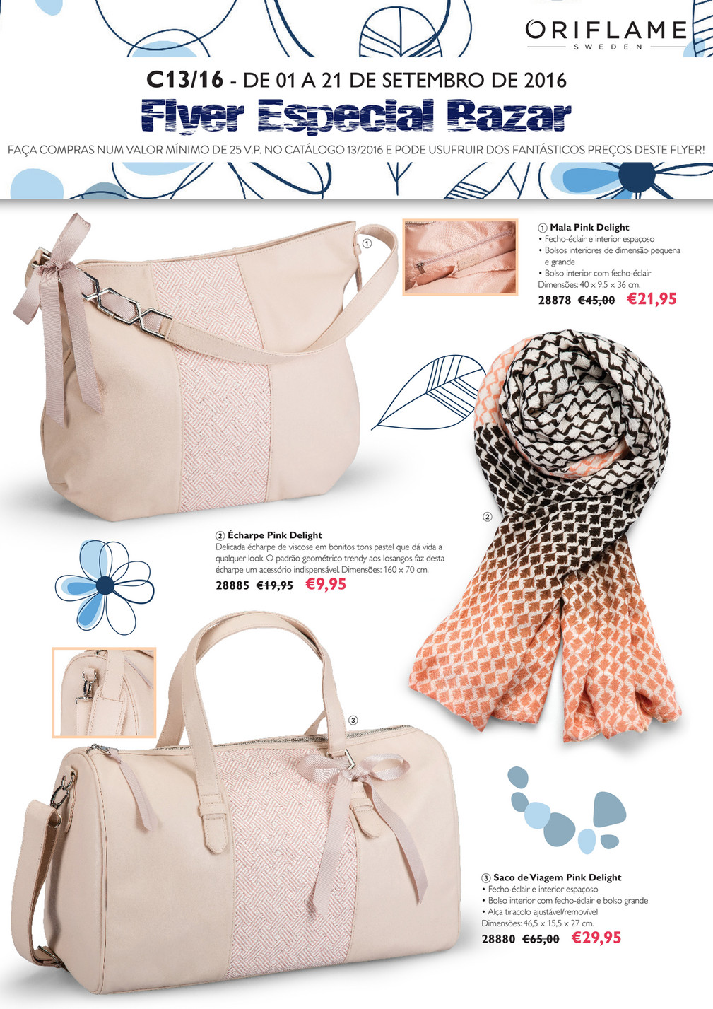 Pink delight 2025 hobo bag oriflame