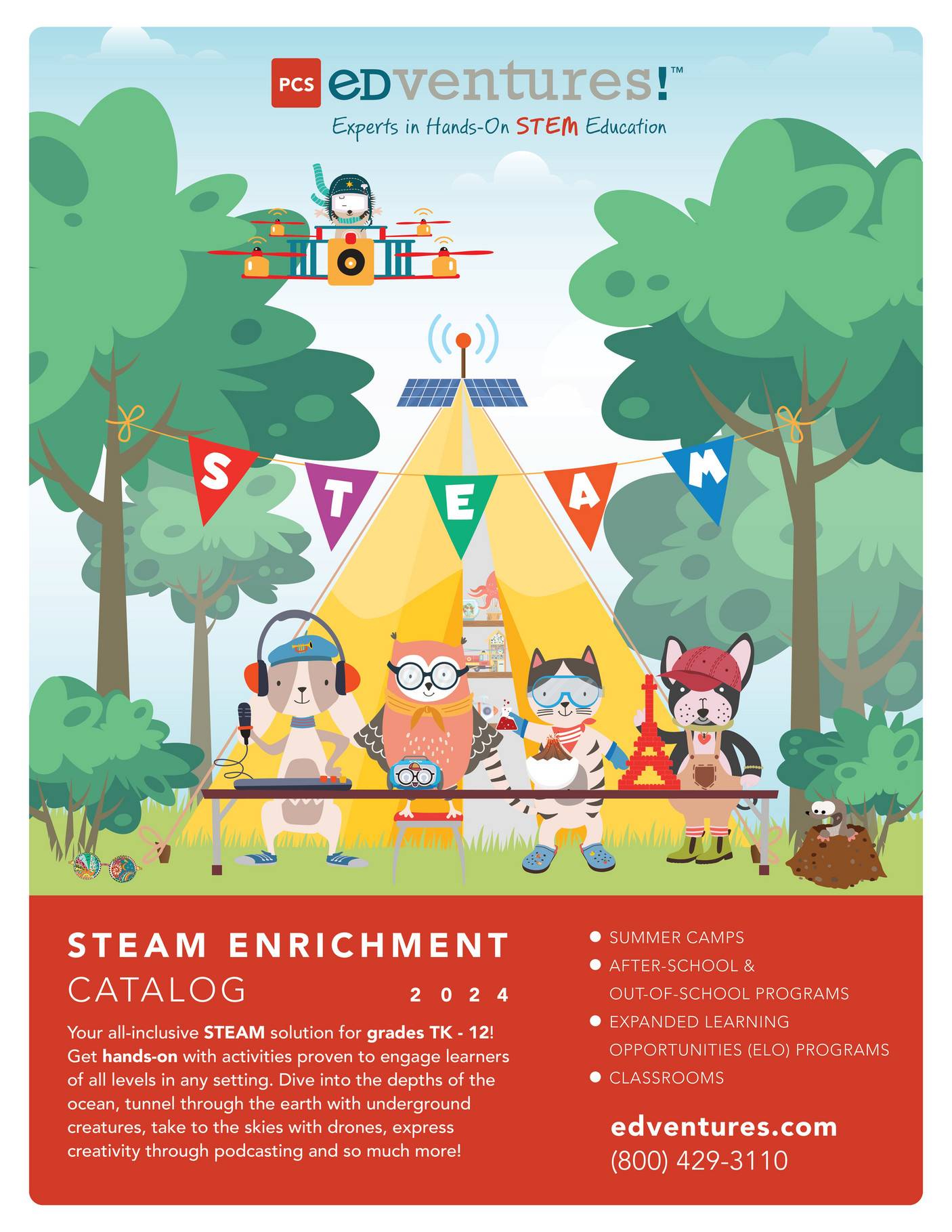 PCS Edventures STEAM Enrichment Catalog 2024 Page 1