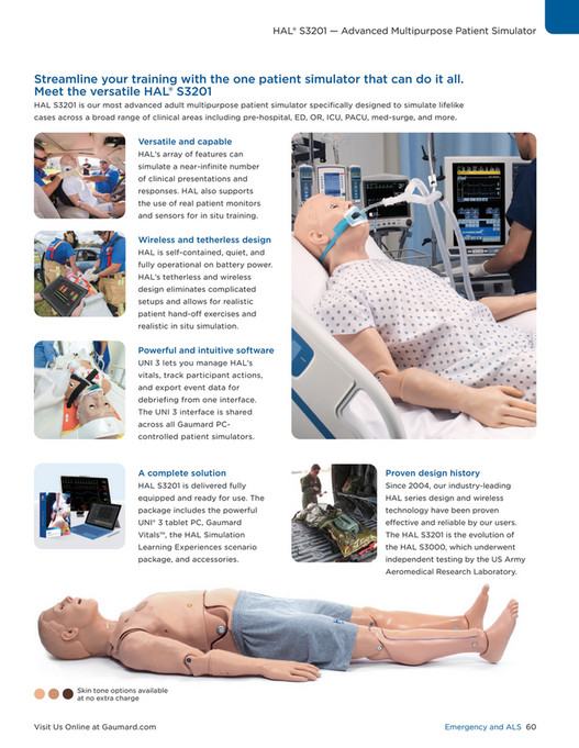Hal Medical Simulator gaumard - Gaumard-Product-Catalog-2024-INT-ENG-WEB-11190166A - Page 74-75