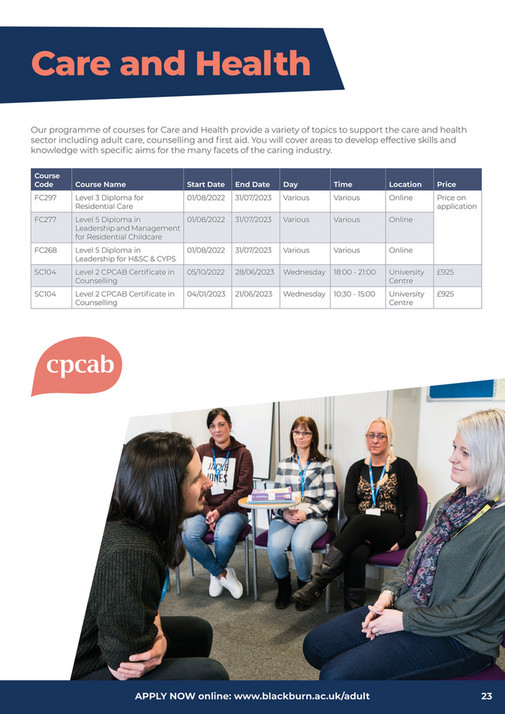 Blackburn College Adult Guide Blackburn College Page 2223 Created with