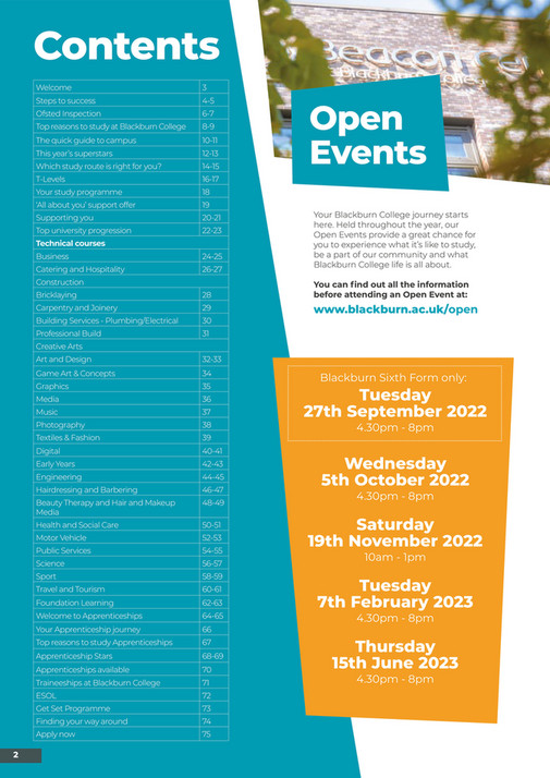 Blackburn College Blackburn College Prospectus_2023 Entry Page 23