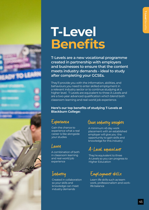 Blackburn College Blackburn College Prospectus 2024 Entry Page 44