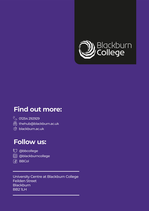 Blackburn College - Student Handbook - UCBC 2023/24 - Page 38 - Created ...