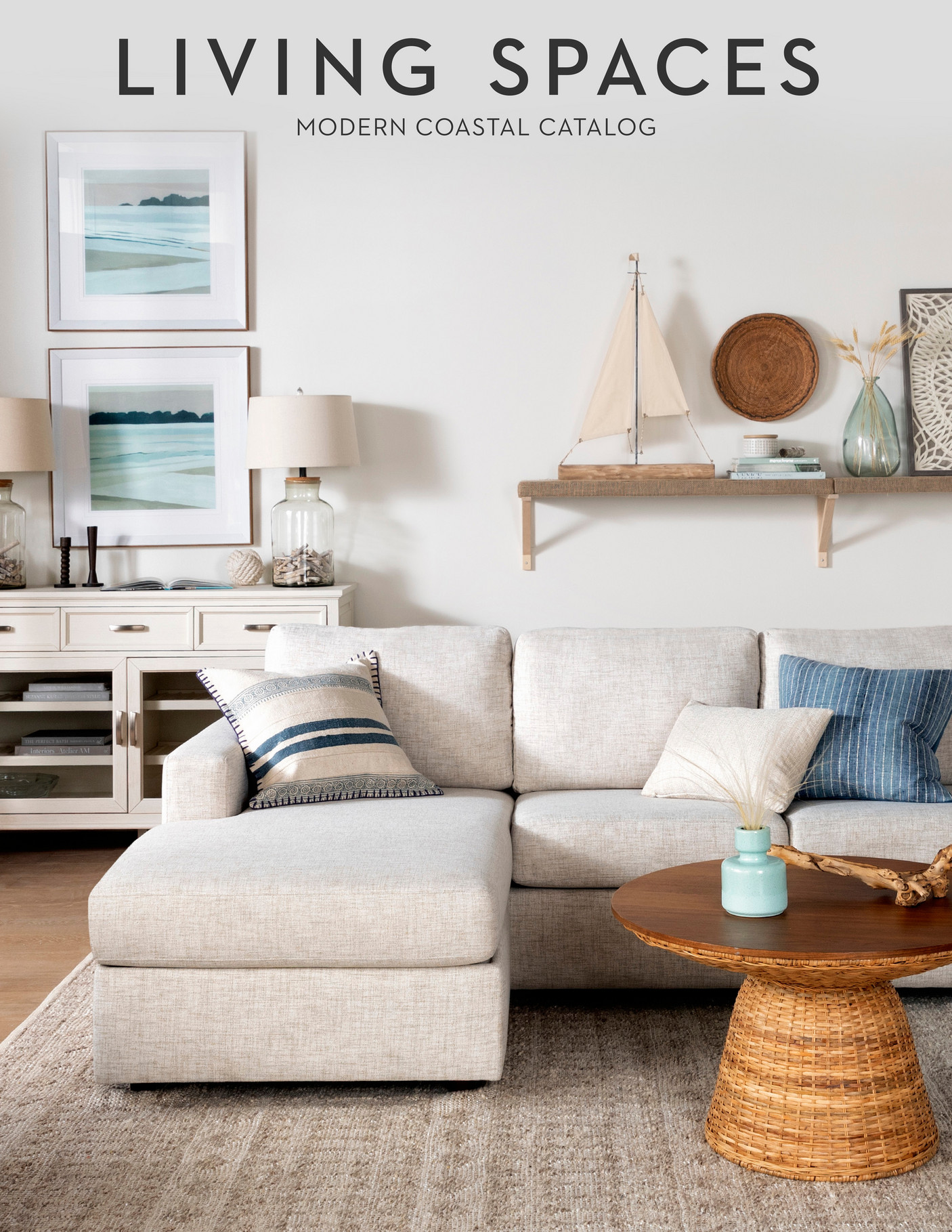 Living Spaces Modern Coastal Catalog 2021 Page 1
