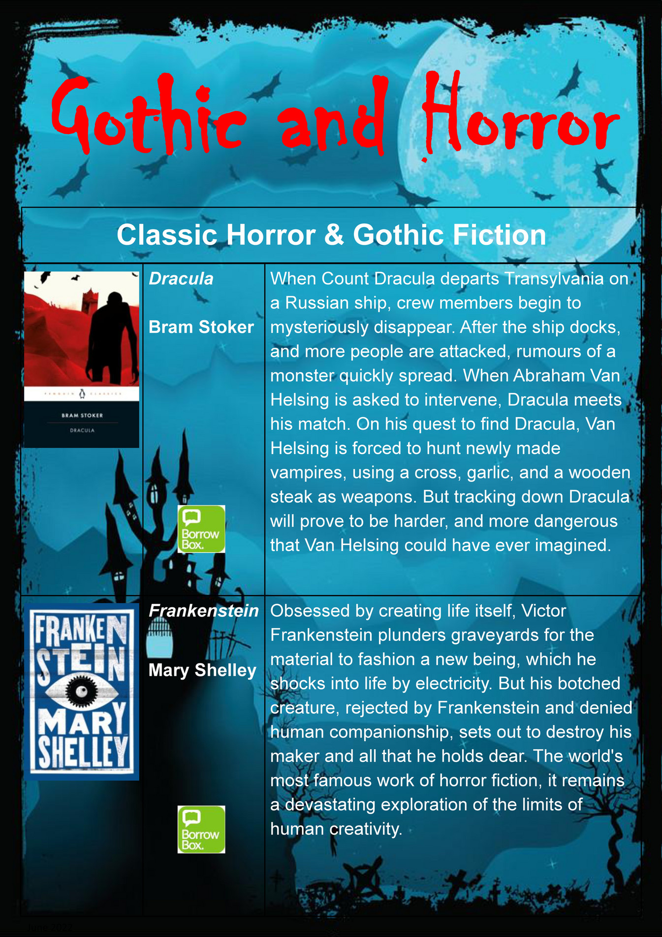 My publications Gothic and Horror Page 1 Created with