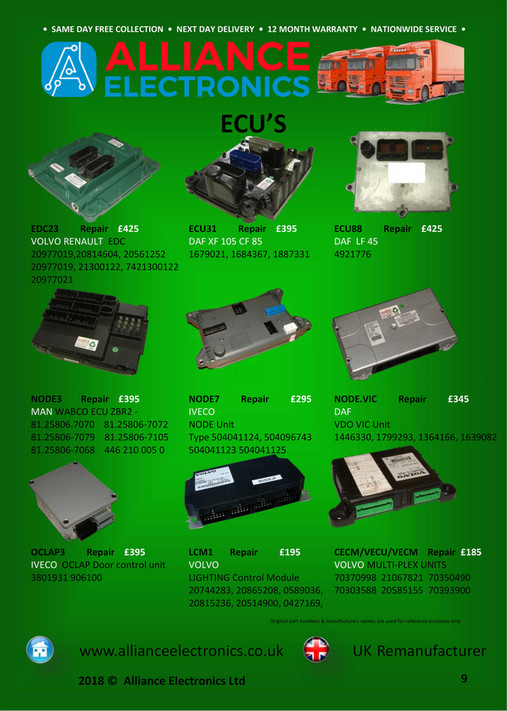 Alliance Electronics Ltd Alliance Electronics Ltd Truck Parts