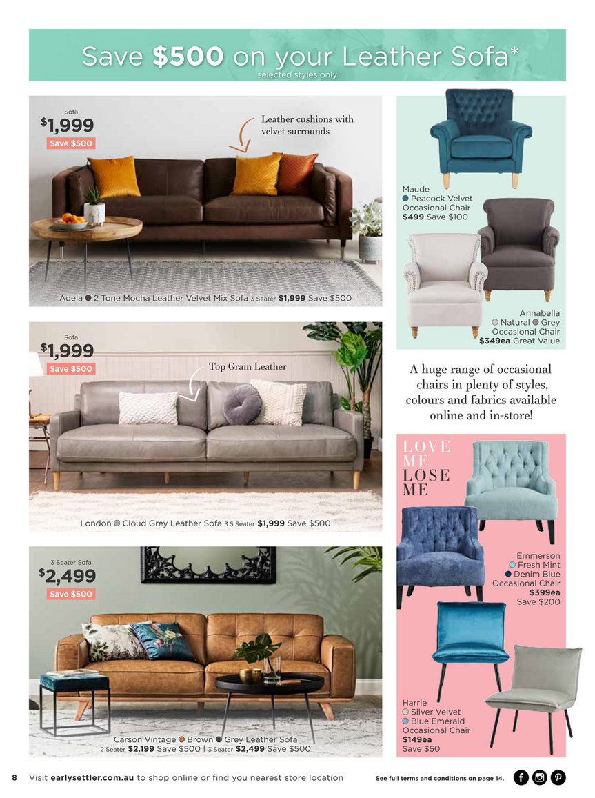 Carson Sofa Early Settler Baci Living Room