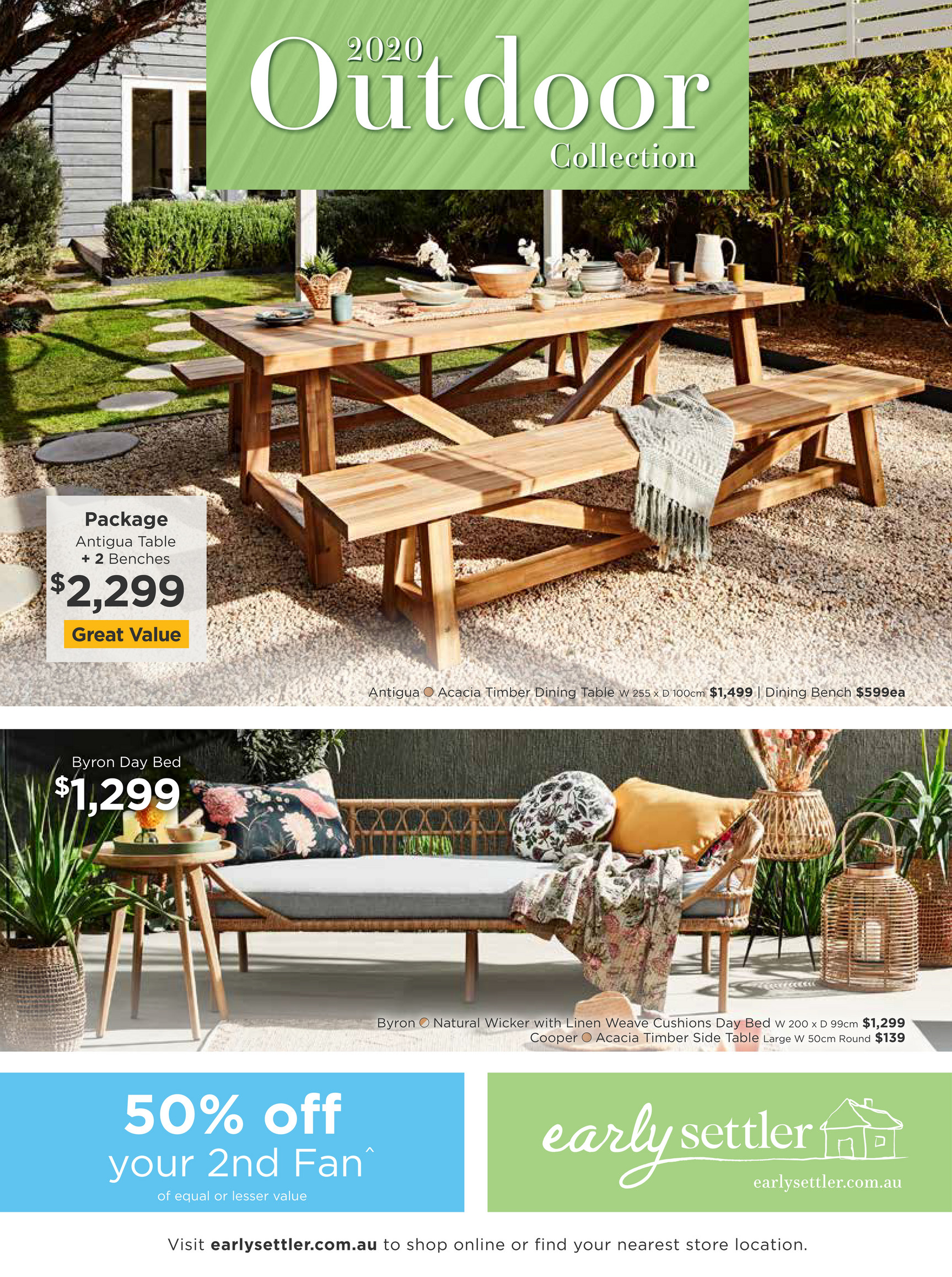 Early Settler 200018 Celebrate Summer Catalogue Outdoor Web Page 1