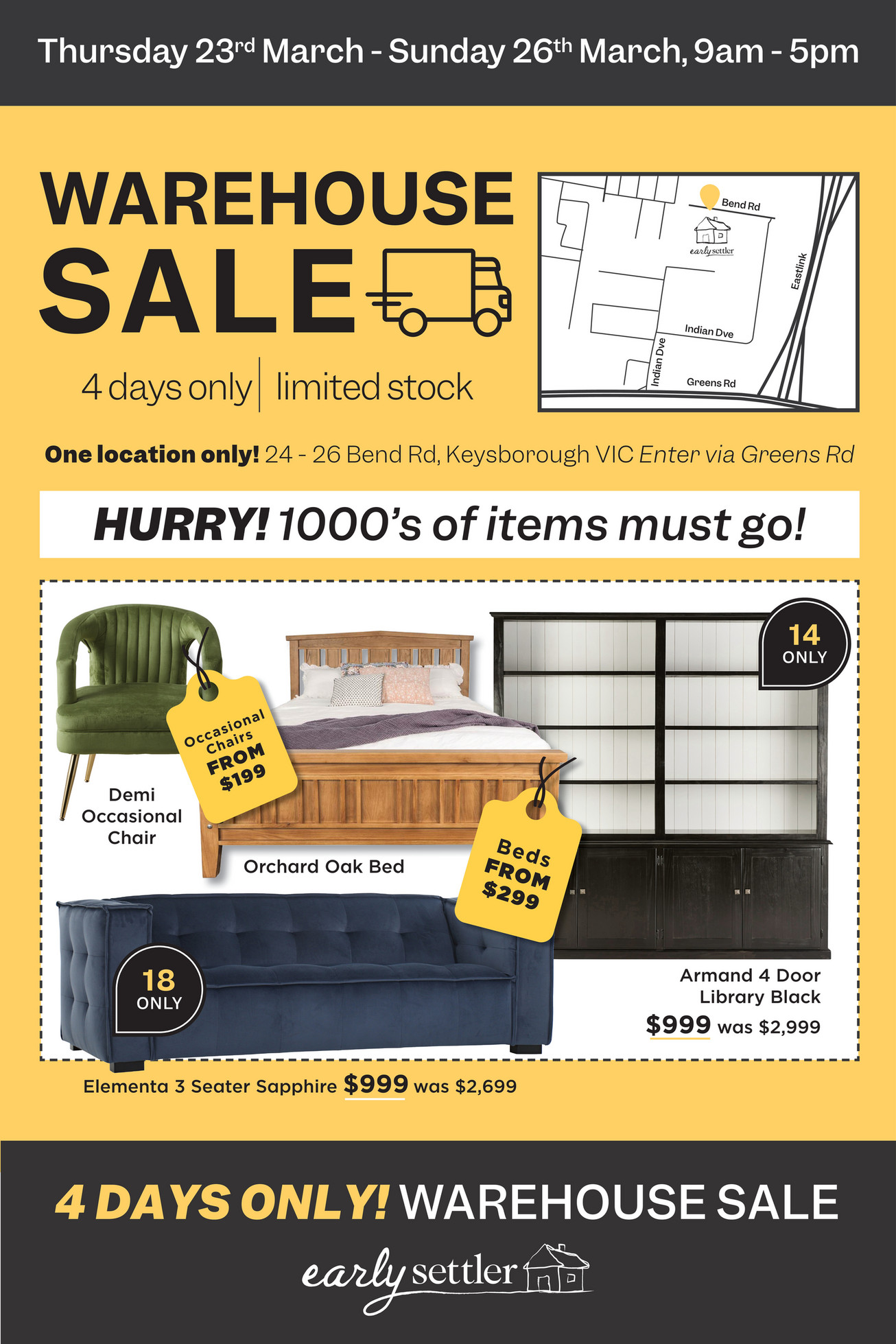Early Settler ES Warehouse Sale Catalogue DIGITAL Page 1