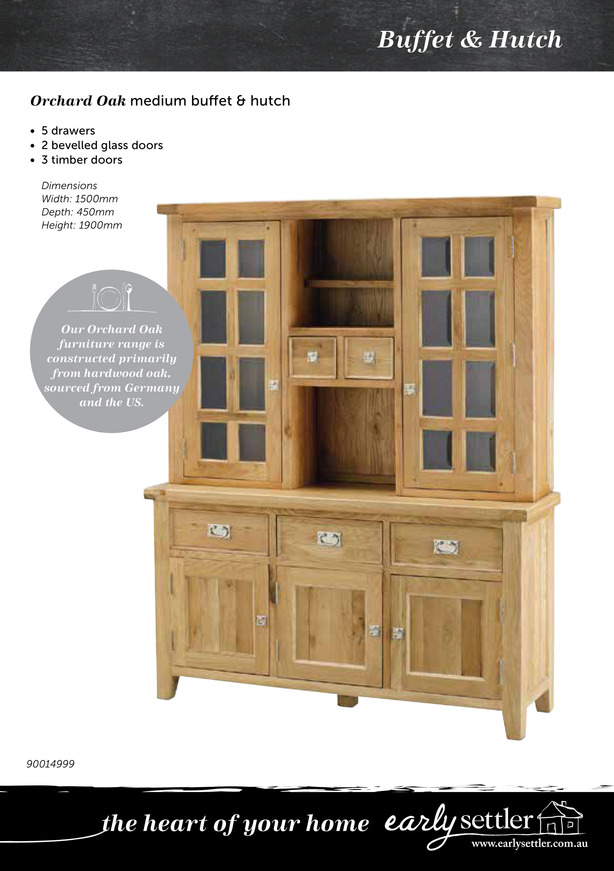 early settler buffet hutch