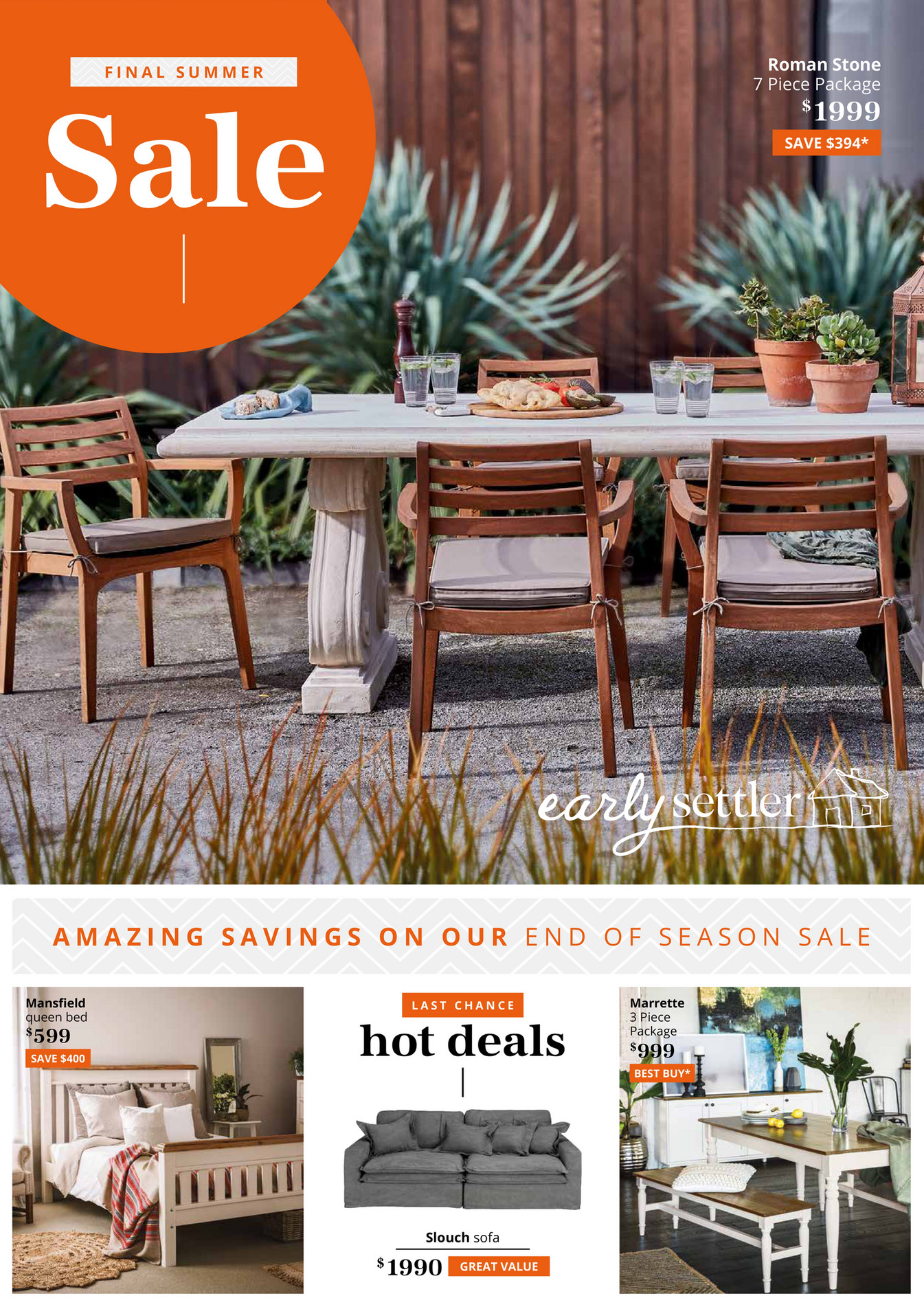 Early Settler Early Settler Final Summer Sale Page 1617