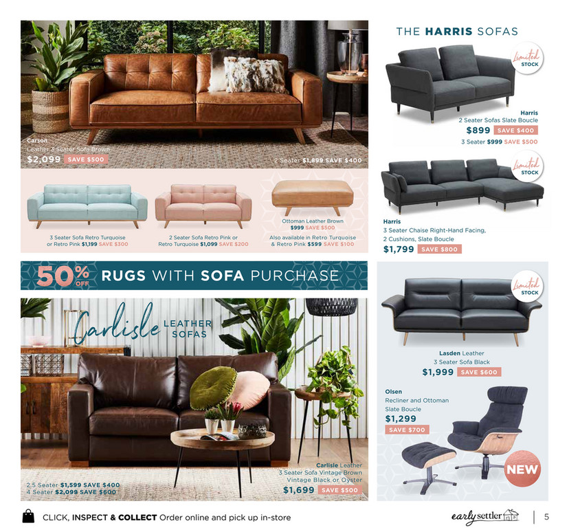 Carson Sofa Early Settler Baci Living Room