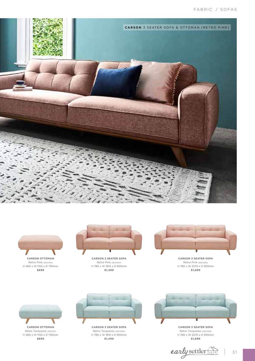 Carson Sofa Early Settler Baci Living Room