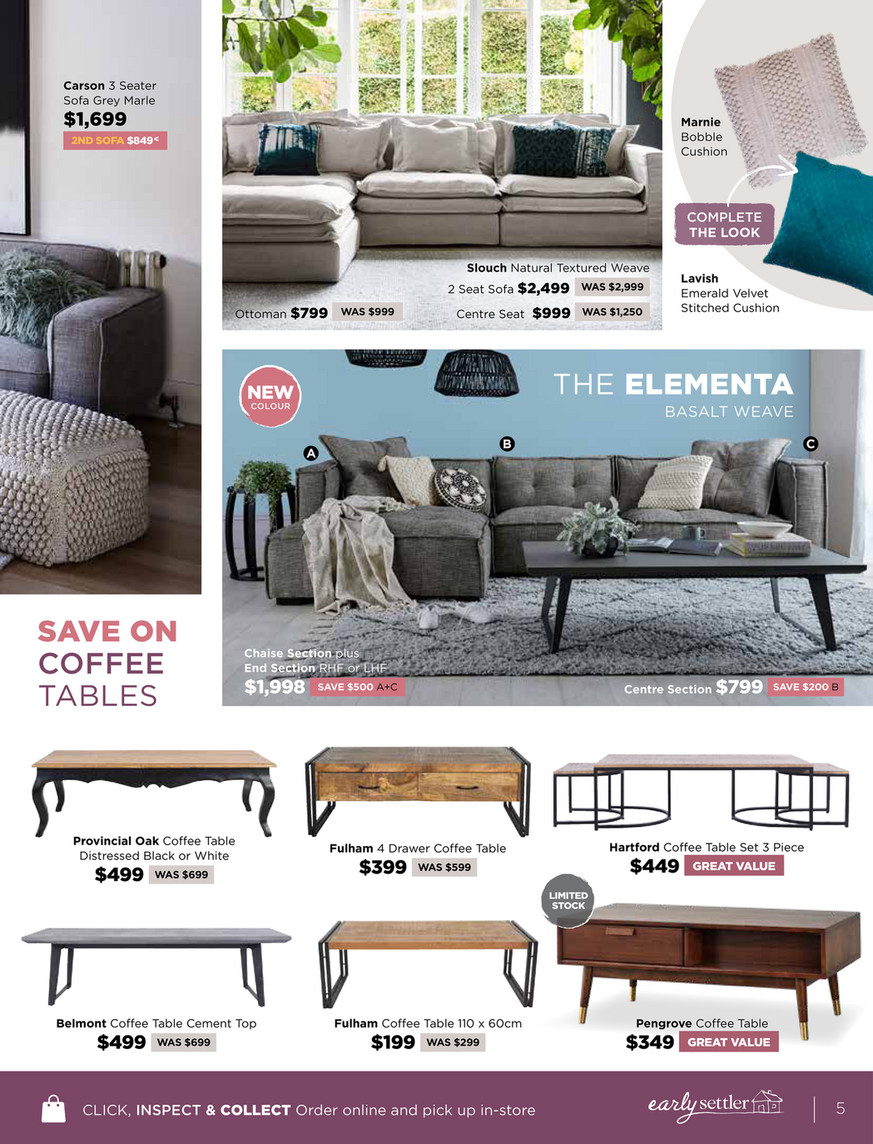 Carson Sofa Early Settler Baci Living Room