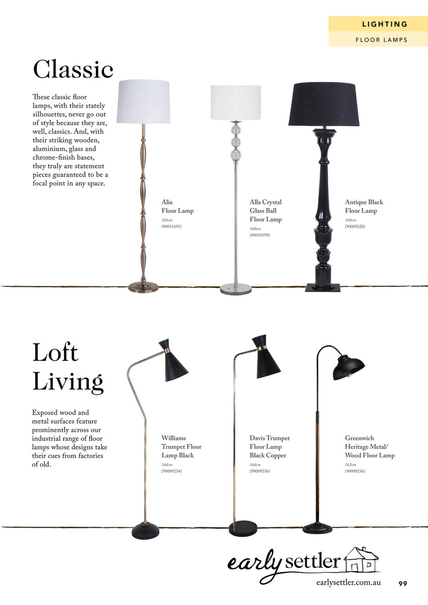 floor lamp early settler