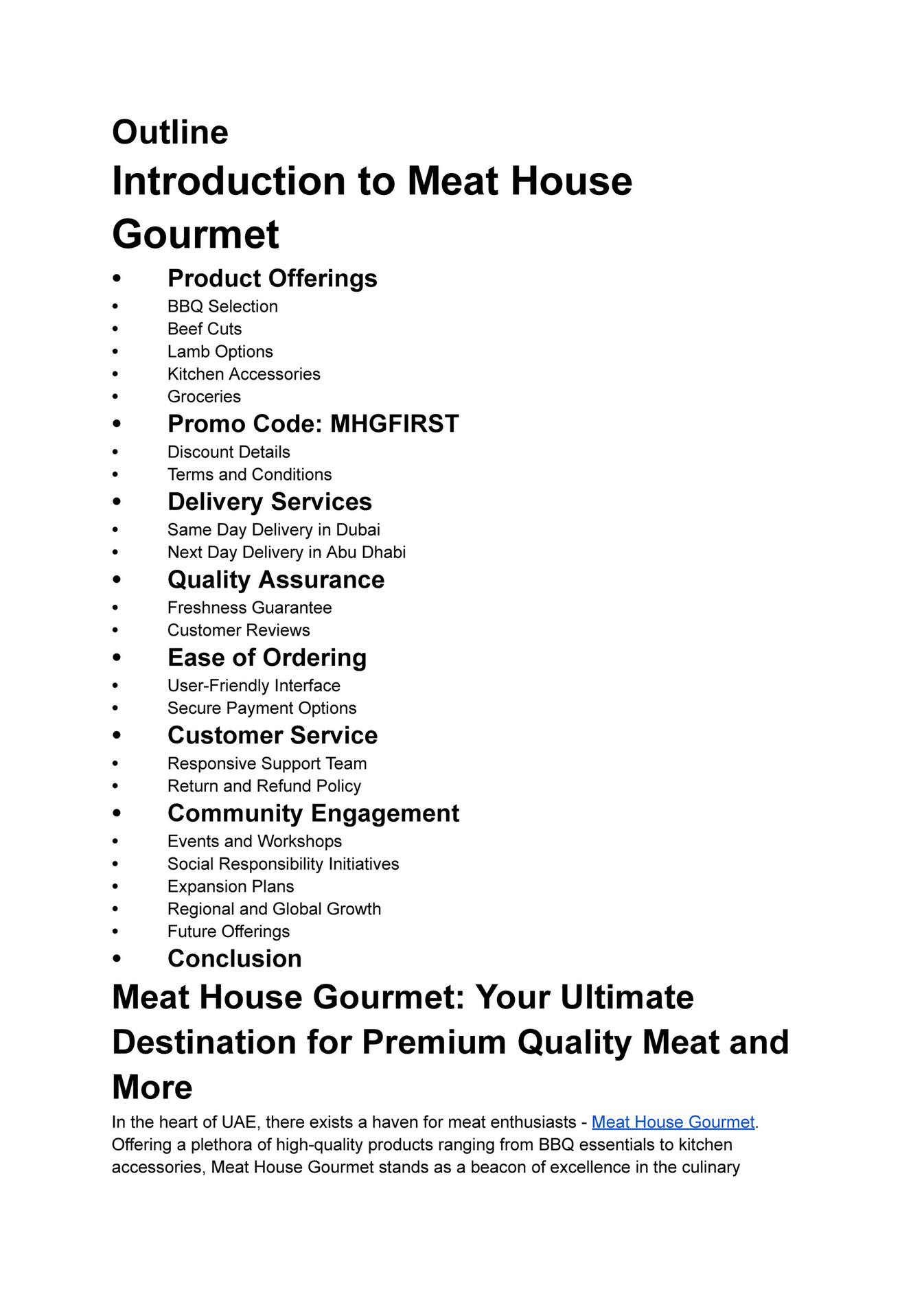 Premium Meat Shop in Dubai Meat House Gourmet Butcher Page 1