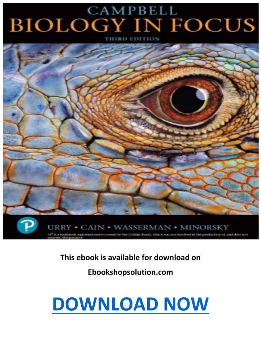Biology in Focus 第3版 Amazon.com: Campbell Biology in Focus (Masteringbiology