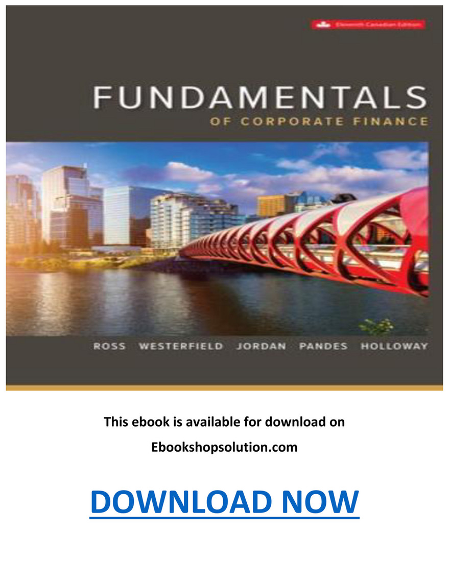 Fundamentals of Corporate Finance 11th Edition PDF - Page 1