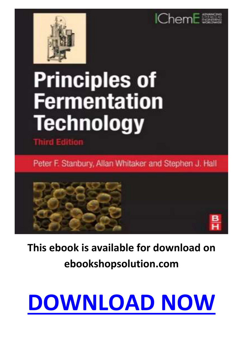 Principles of Fermentation Technology 3rd Edition PDF - Page 1