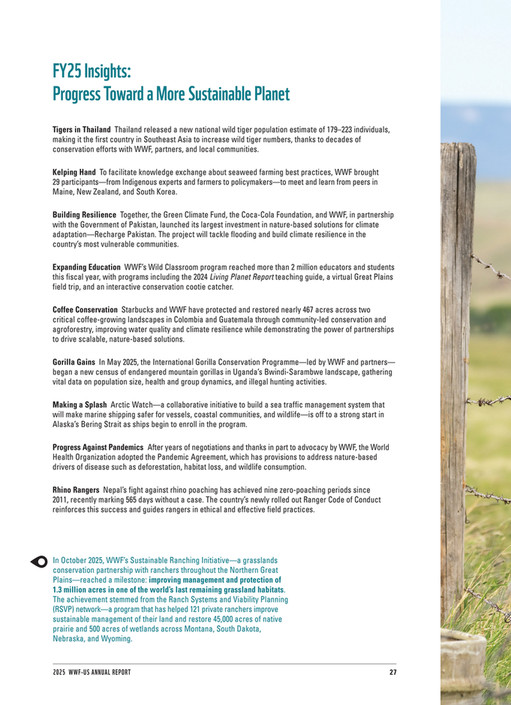 My publications - WWF Annual Report 2025 - Page 30-31