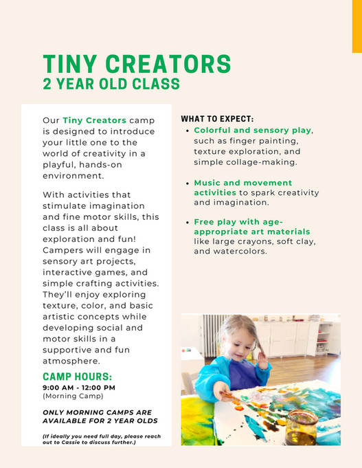 Joyosity Creative Space Summer Camps 2025 Handbook - Page 54-55
