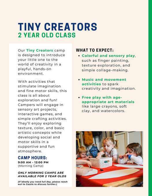 Joyosity Creative Space Summer Camps 2026 Handbook - Page 30-31