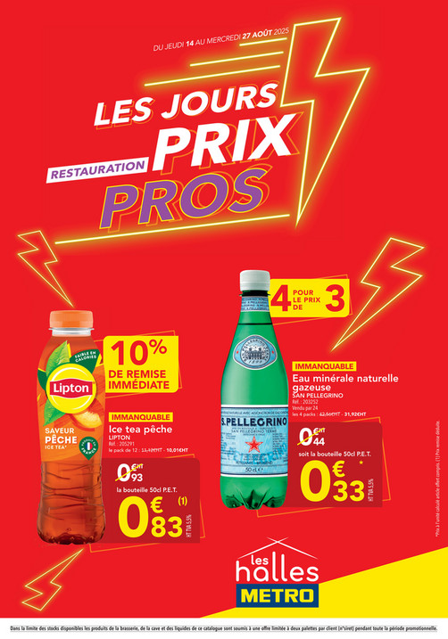 Les jours prix pros Restauration