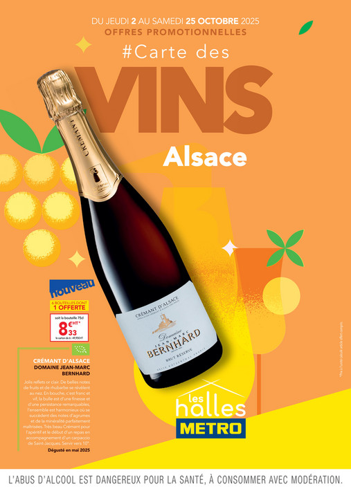 Carte des vins Alsace