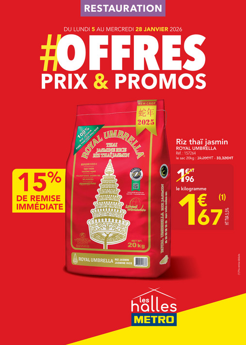 Sélection promos Restauration