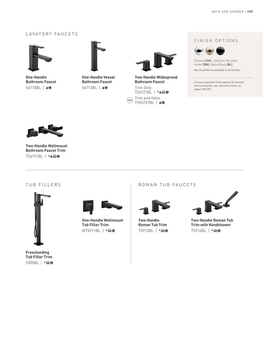 Faucet Reference 2025 Moen Style Guide - Page 160-161