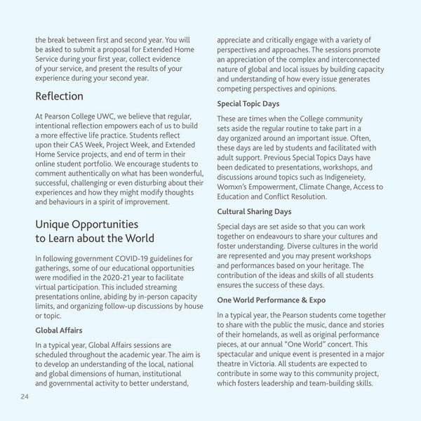 Pearson College UWC - Student Handbook 2021-2022 - Page 24-25 - Created ...