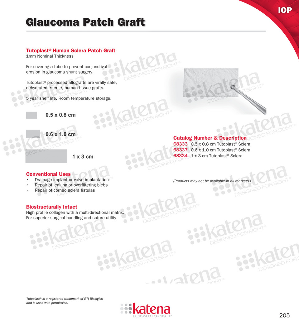 Tutoplast Sclera Baerveldt 350 With 3 0 Prolene Ripcord To Minimize