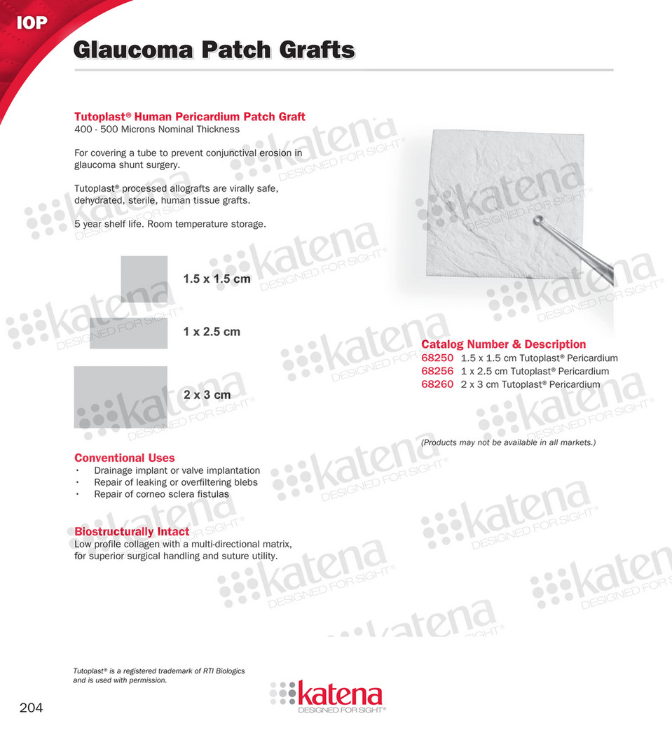 Tutoplast Sclera Baerveldt 350 With 3 0 Prolene Ripcord To Minimize