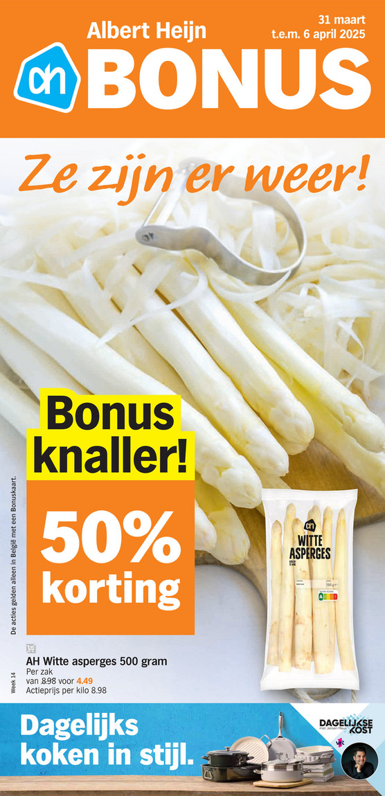 Folder Albert Heijn van 31/03/2025 tot 06/04/2025 - Bonus-week-14-2025