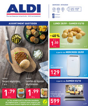 Folder Aldi du 28/09/2020 au 09/10/2020 - Promotions de la semaine 40