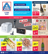 Folder Aldi du 21/11/2022 au 28/11/2022 - Promotions de la semaine 47