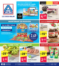 Folder Aldi du 11/09/2023 au 22/09/2023 - Promotion de la semaine 37