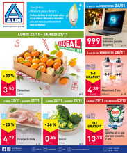 Folder Aldi du 22/11/2021 au 27/11/2021 - Promotions de la semaine 47