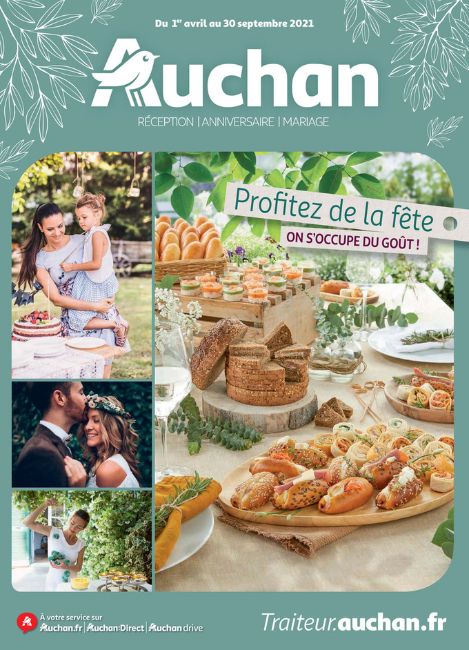 Folder Auchan du 01/04/2021 au 30/09/2021 - Profitez de la fête, on s'occupe du goût 