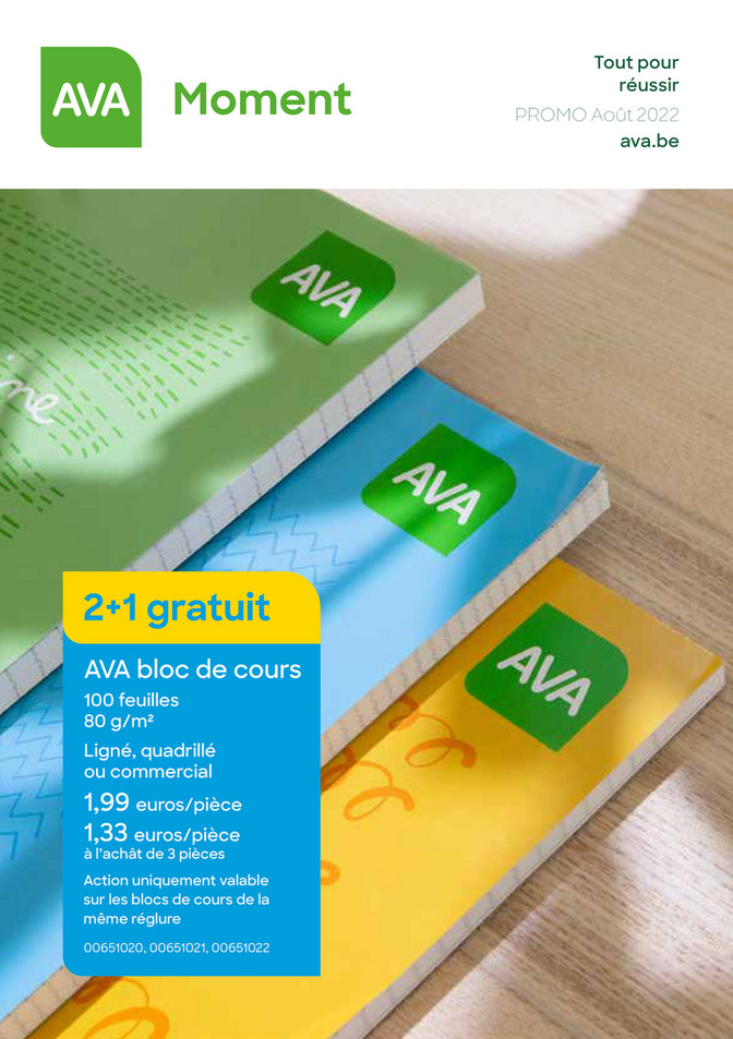 Folder AVA du 01/08/2022 au 30/09/2022 - Promo 4 FR