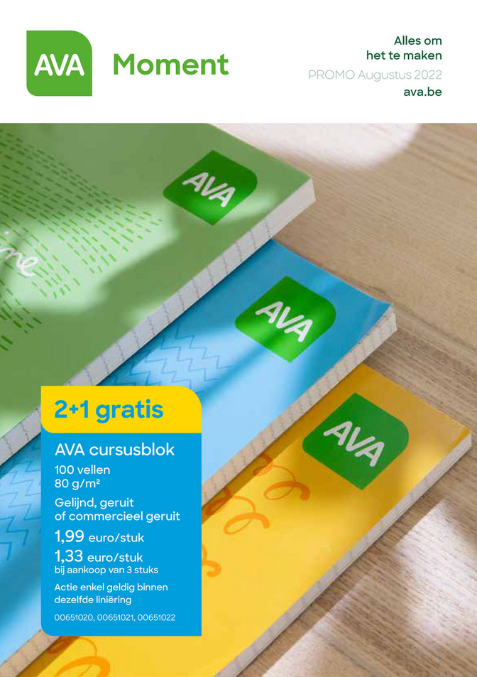 AVA folder van 01/08/2022 tot 30/09/2022 - Promo 4