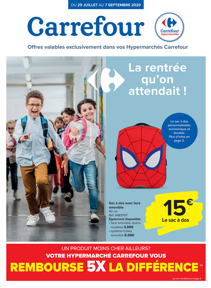 Folder Carrefour du 31/07/2020 au 07/09/2020 - Back to school FR