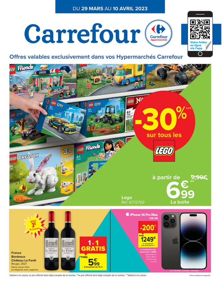Folder Carrefour du 29/03/2023 au 10/04/2023 - Promotion de la semaine 13 
