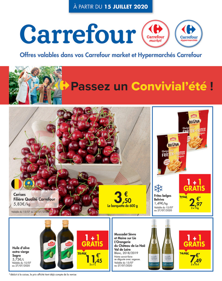 Folder Carrefour du 15/07/2020 au 20/07/2020 - Promotions de la semaine 29a
